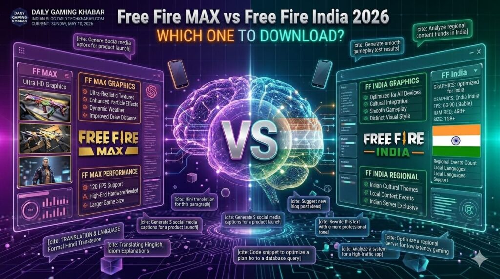 Free Fire MAX vs Free Fire India