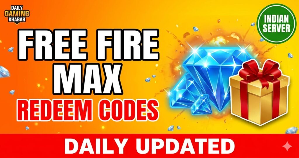 Free Fire MAX redeem code today Indian server latest working codes 2026